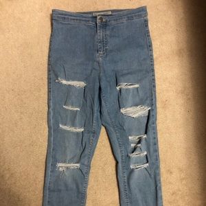 Topshop Joni ripped jeans